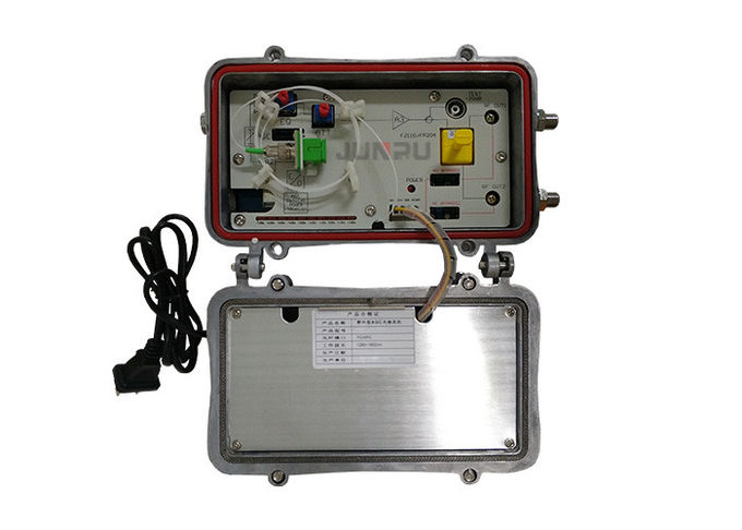 Wasserdichte Catv-Knoten-optischer Empfänger HFC 2 im Freien ausgegebene Steuerung Sc APC AGC 1
