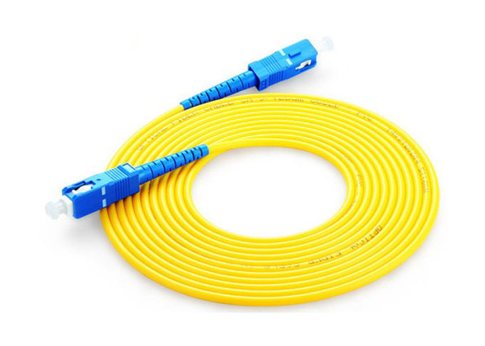 LC - LC-Faser-Optikflecken-Kabel, optisches PVC Verbindungskabel FTTH/LSZH 1