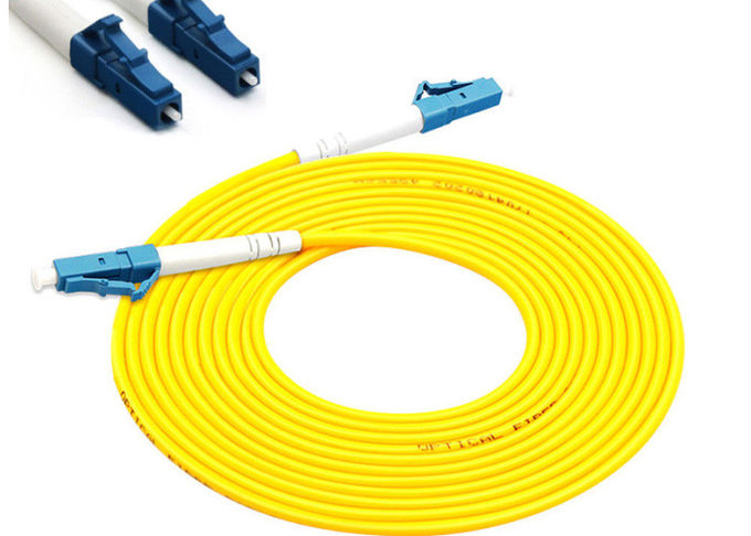 LC - LC-Faser-Optikflecken-Kabel, optisches PVC Verbindungskabel FTTH/LSZH 0