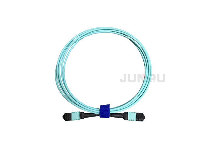 Mannes-/FO-Faser-Optikverbindungskabel 10GB Om3 Mpo Mtp der Frau-12 in der blauen Farbe 0
