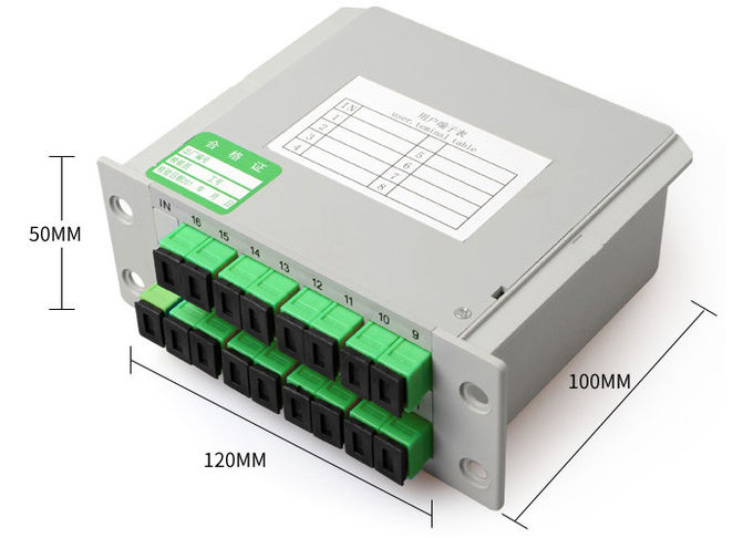 Teiler-Kasten Sc UPC 1x16 für Lichtwellenleiter, Kassette plc-Faseroptikteiler 0