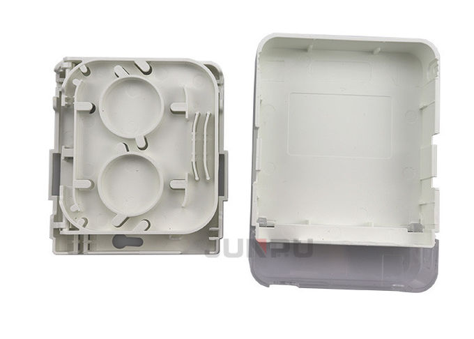 Transparente Staubkappe Ftth-Faser-Optikbeendigungs-Kasten PC-ABS weiße Farbe 1