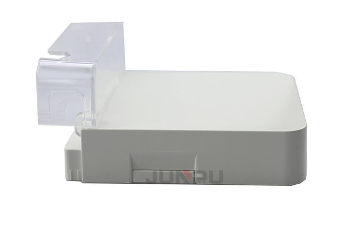 Transparente Staubkappe Ftth-Faser-Optikbeendigungs-Kasten PC-ABS weiße Farbe 0