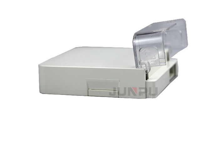 1 2 4 Faser-Optikzugangs-Anschlusskasten-Beendigung Kern-Transceiverkabel-Mini Wall Outlet Face Plates FTTH mit Sc-Adapter Pigta 2